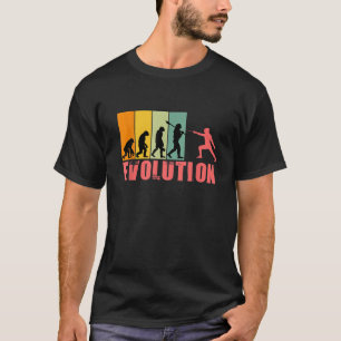 Camiseta Evolución del hombre de esgrima retro evolución es