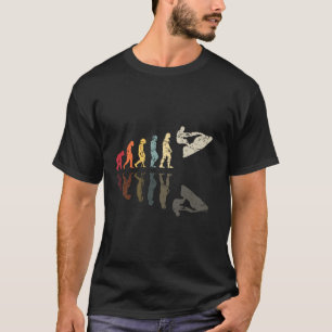 Camiseta Evolución del hombre Jetski Surfing usado Retro Vi