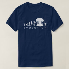 Camiseta Evolución del Hombre y la Cucaracha Gráfico Divert