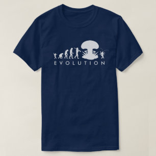 Camiseta Evolución del Hombre y la Cucaracha Gráfico Divert