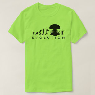 Camiseta Evolución del Hombre y la Cucaracha Gráfico Divert
