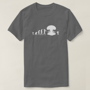 Camiseta Evolución del Hombre y la Cucaracha Gráfico Divert