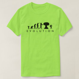 Camiseta Evolución del Hombre y la Cucaracha Gráfico Divert