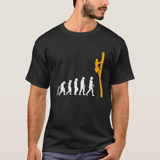 Camiseta Evolución Del Ingeniero Eléctrico Lineman Para Un  (Anverso)