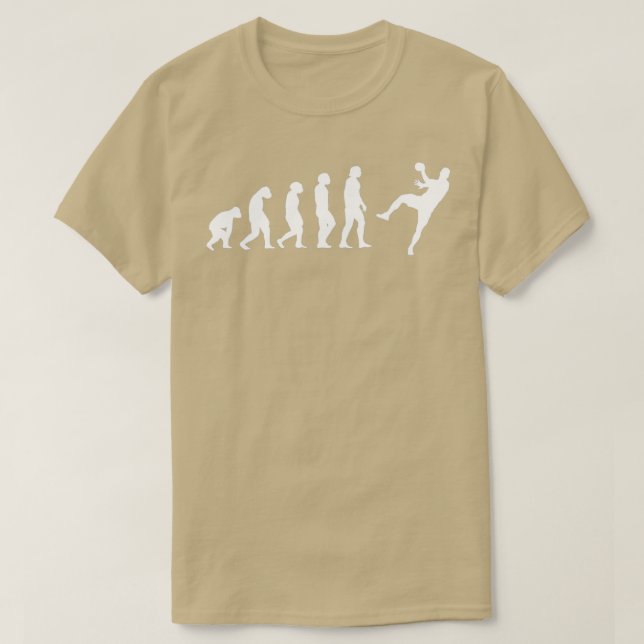 Camiseta Evolución del jugador de balonmano (Diseño del anverso)