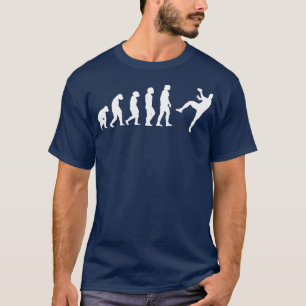 Camiseta Evolución del jugador de balonmano 1