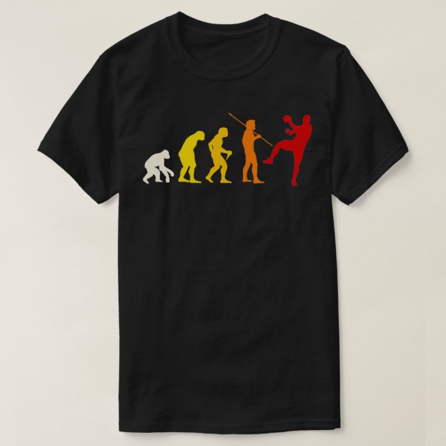 Camiseta Evolución del jugador de balonmano Gran Regalo Hom (Diseño del anverso)