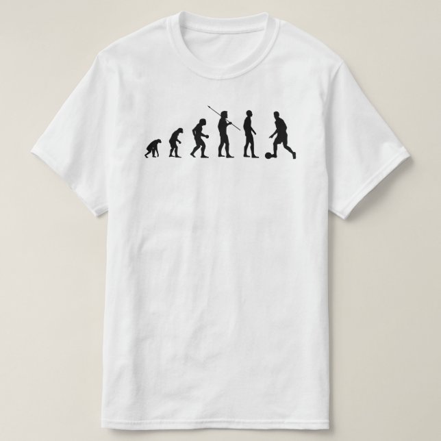 Camiseta Evolución del jugador de fútbol | Gracioso Meme Bv (Diseño del anverso)