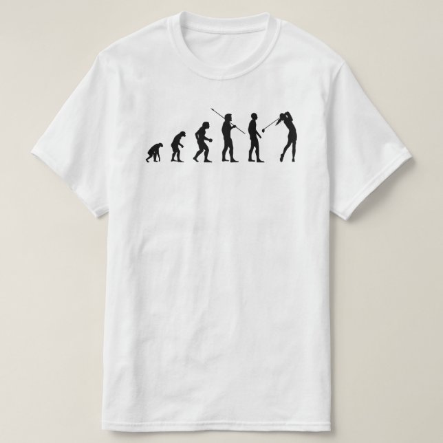 Camiseta Evolución del jugador de golf ・ Gracioso Meme de G (Diseño del anverso)