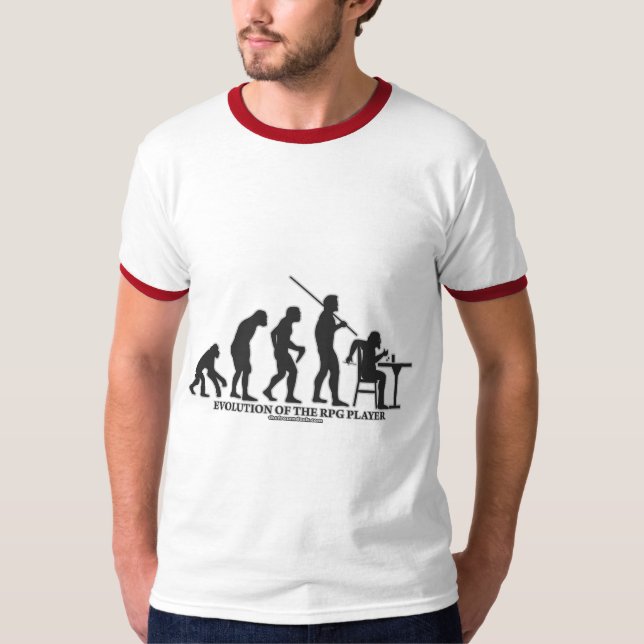 Camiseta Evolución del jugador del RPG (Anverso)