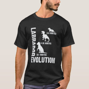 Camiseta Evolución del Labrador Retriever para un dueño de