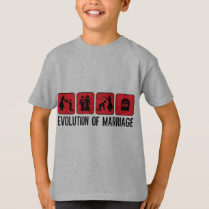 Camiseta Evolución del matrimonio
