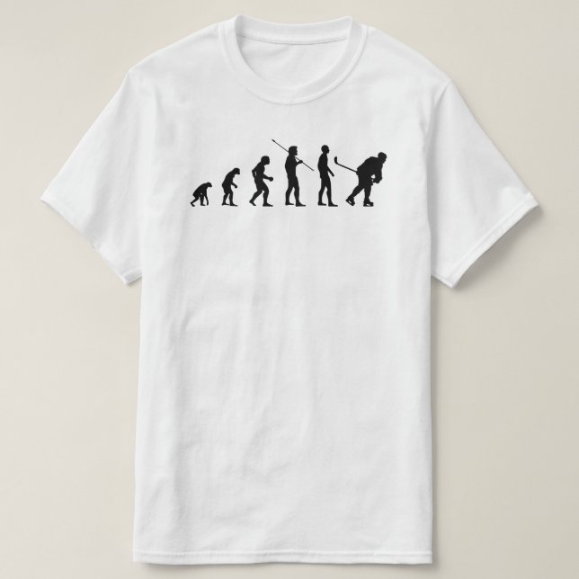 Camiseta Evolución del meme deportivo Bv de jugador de hock (Diseño del anverso)