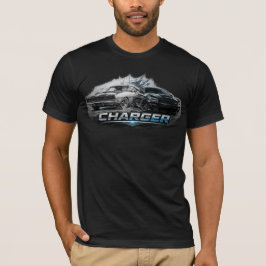 Camiseta Evolución del Muscle Car Cargador Clásico a Modern