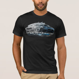Camiseta Evolución del Muscle Car de Mustang Clásico a Mode