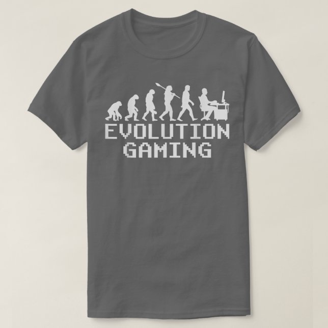 Camiseta Evolución Del Nerd Del Jugador De Videojuegos Grac (Diseño del anverso)