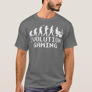 Camiseta Evolución Del Nerd Del Jugador De Videojuegos Grac