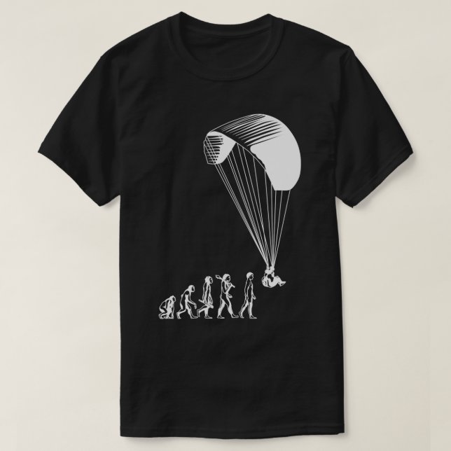 Camiseta Evolución del parapente Esencial TShirt Classic TS (Diseño del anverso)