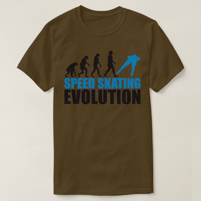 Camiseta evolución del patinaje de velocidad 1 (Diseño del anverso)