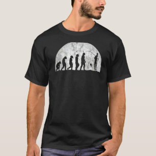 Camiseta Evolución del pescador y evo  Evolución del hombre