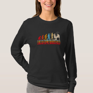 Camiseta Evolución Del Pianista De Estilo Retro Del Hombre 