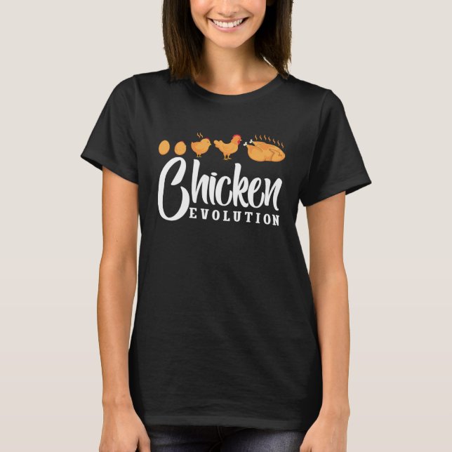 Camiseta Evolución del pollo (Anverso)