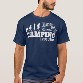 Camiseta Evolución del regalo de Camping I Gracioso Camper