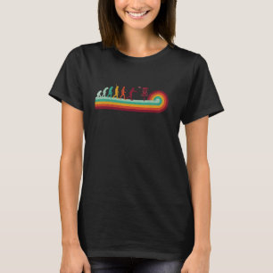 Camiseta Evolución del Reproductor de Disk Golf Retro Vinta