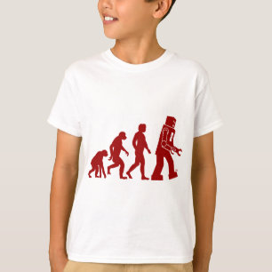 Camiseta Evolución del robot del hombre en el robot