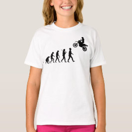 Camiseta Evolución del salto de motocross del hombre