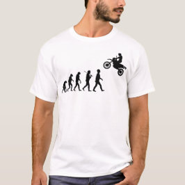 Camiseta Evolución del salto de motocross del hombre