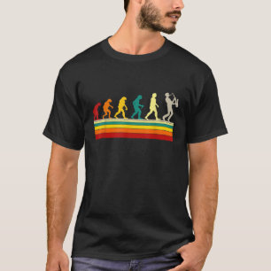 Camiseta Evolución del Saxofón Saxofonista Músico Divertido