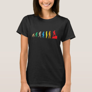 Camiseta Evolución del senderismo Ciencia Darwin Camping al