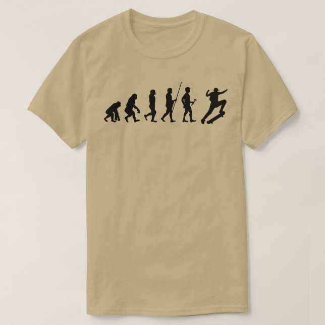 Camiseta Evolución del Skateboarding TShirtTShirt (Diseño del anverso)