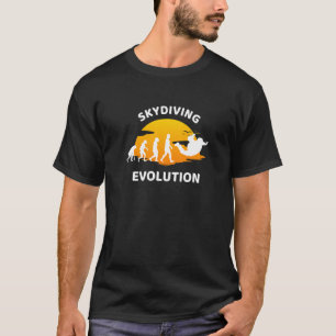 Camiseta Evolución del Skydiving Evolution Juego Volador Sk