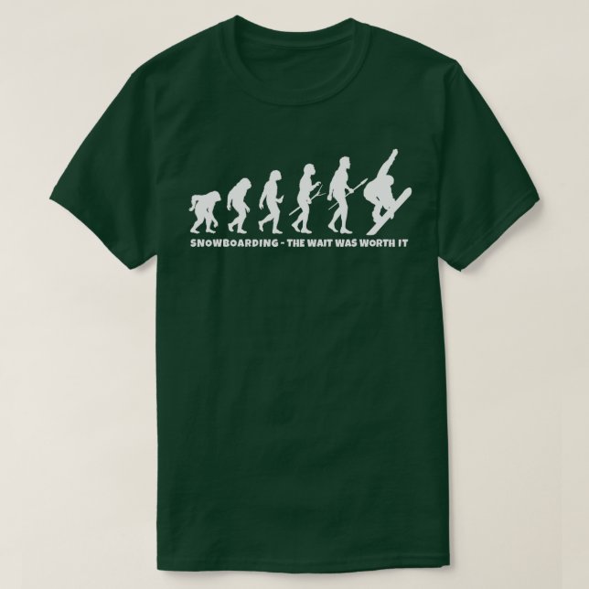 Camiseta Evolución del Snowboard (Diseño del anverso)