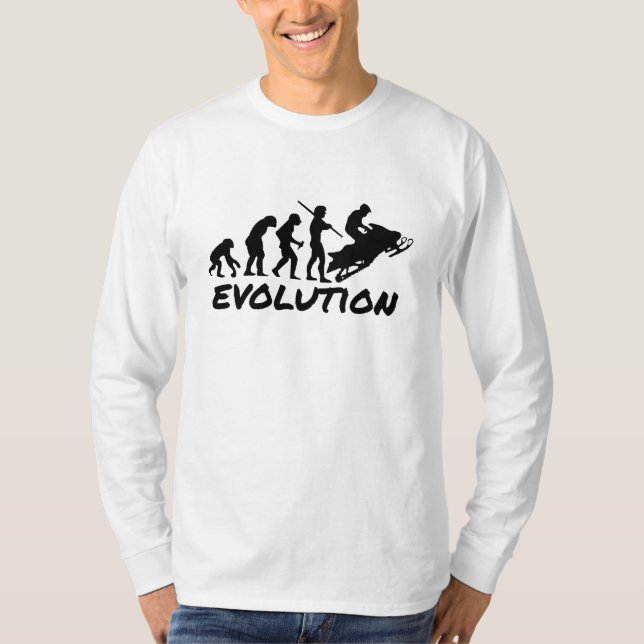 Camiseta Evolución del Snowmobile (Anverso)