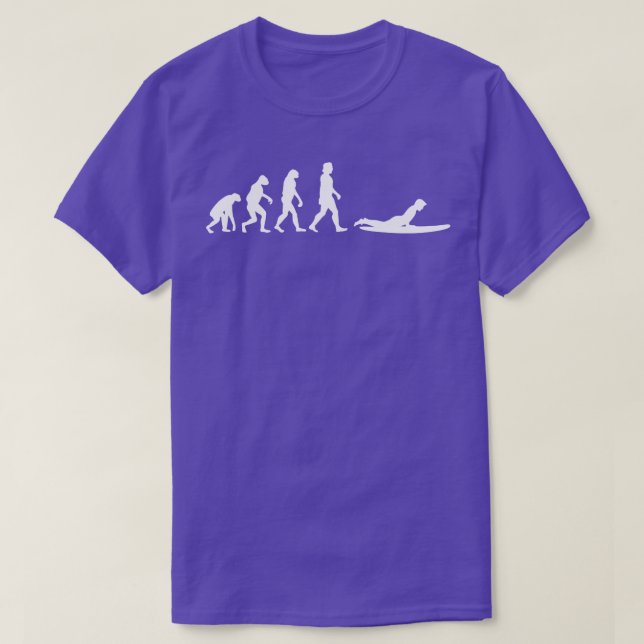 Camiseta Evolución del Surfing (Diseño del anverso)
