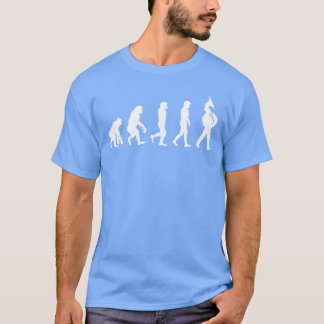 Camiseta Evolución del Tuba Marching Band Divertido Section