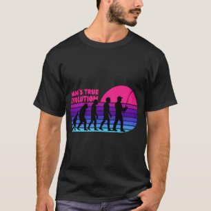 Camiseta Evolución del verdadero hombre – pescador divertid