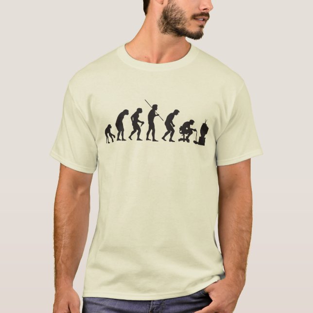 Camiseta Evolución del videojugador del juego de los (Anverso)