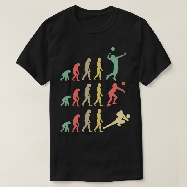 Camiseta Evolución del voleibol 7 (Diseño del anverso)