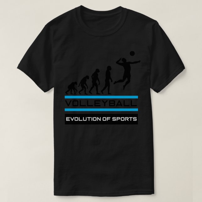 Camiseta Evolución del voleibol del deporte (Diseño del anverso)