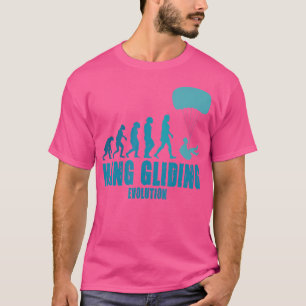 Camiseta Evolución del vuelo con ala delta divertido vuelo