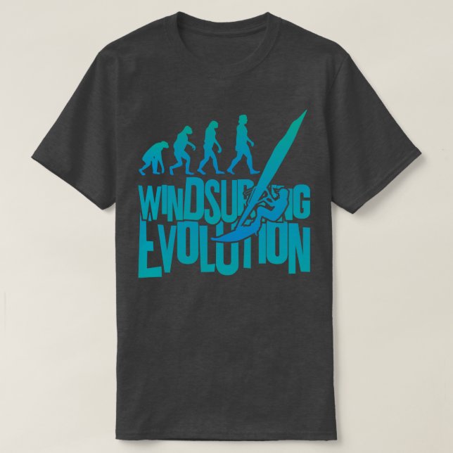 Camiseta Evolución del windsurf (Diseño del anverso)