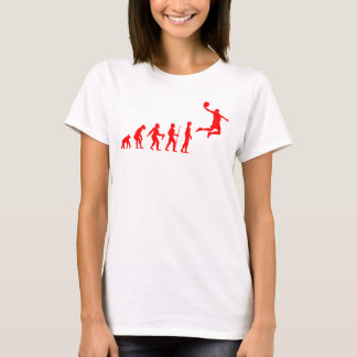 Camiseta Evolución Divertida de Humano a Jugador de Balonce