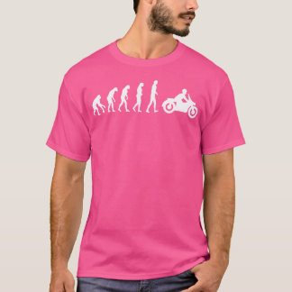 Camiseta Evolución Divertida de Motocicletas Motocicleta