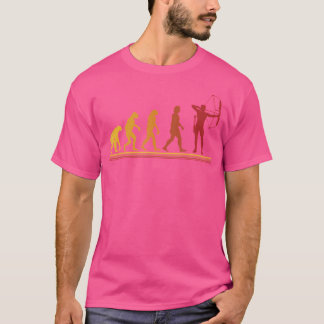 Camiseta Evolución divertida de tiro con arco de arquero