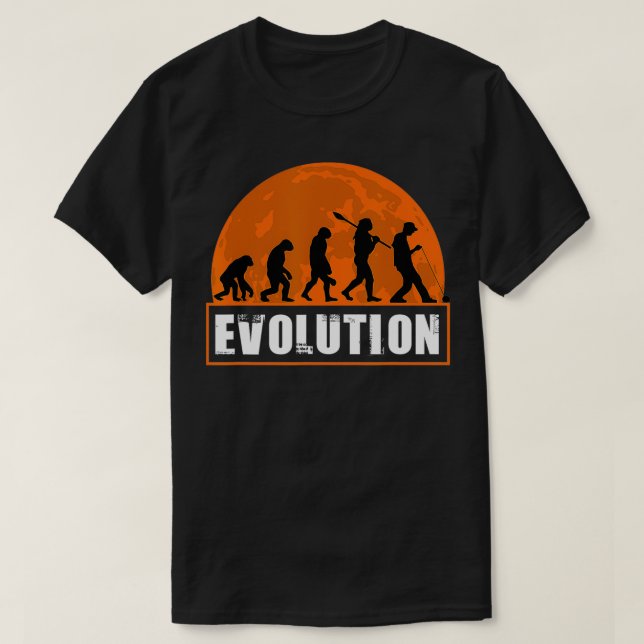 Camiseta Evolución divertida de Yoyo para la Evolución Huma (Diseño del anverso)
