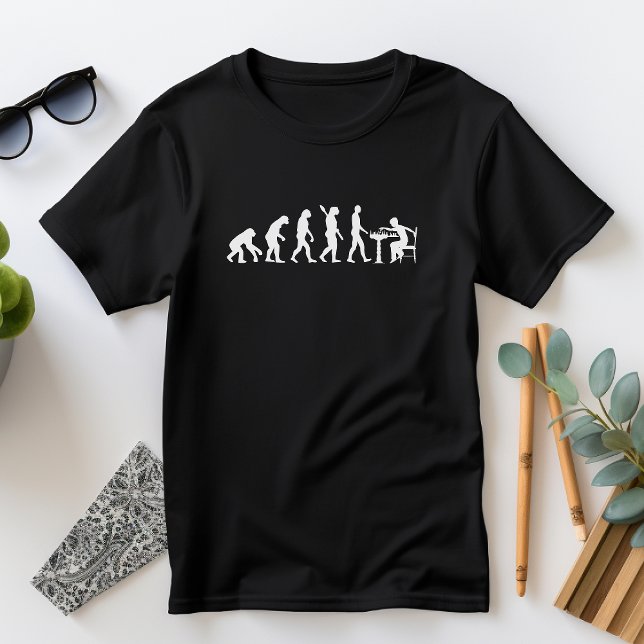 Camiseta Evolución divertida del hombre jugando al juego de (Subido por el creador)